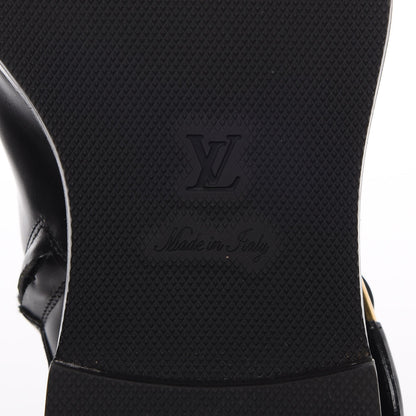 Louis Vuitton Calfskin Valley Flat Ankle Boots 37 Black 7 of 11