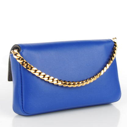 Fendi Shiny Nappa Micro Baguette Blue Neon 3 of 8