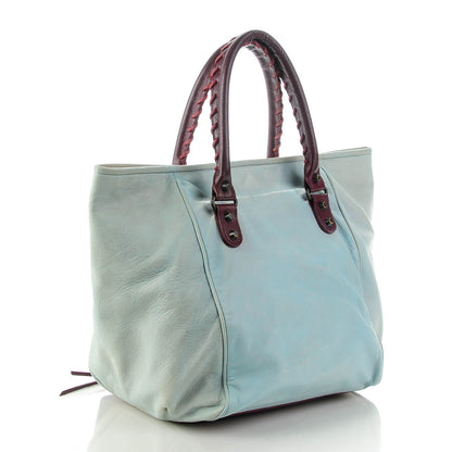 Balenciaga Agneau Classic Hardware Tri-Color S Sunday Tote Ciel 3 of 7