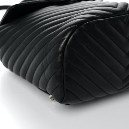 Chanel Calfskin Chevron Quilted Small Urban Spirit Backpack Black 5 of 11