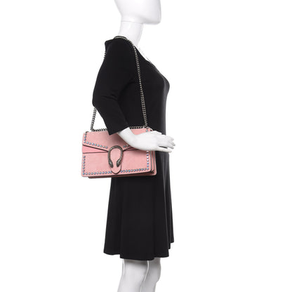 Gucci Suede Crystal Small Dionysus Shoulder Bag Peonia 3 of 13