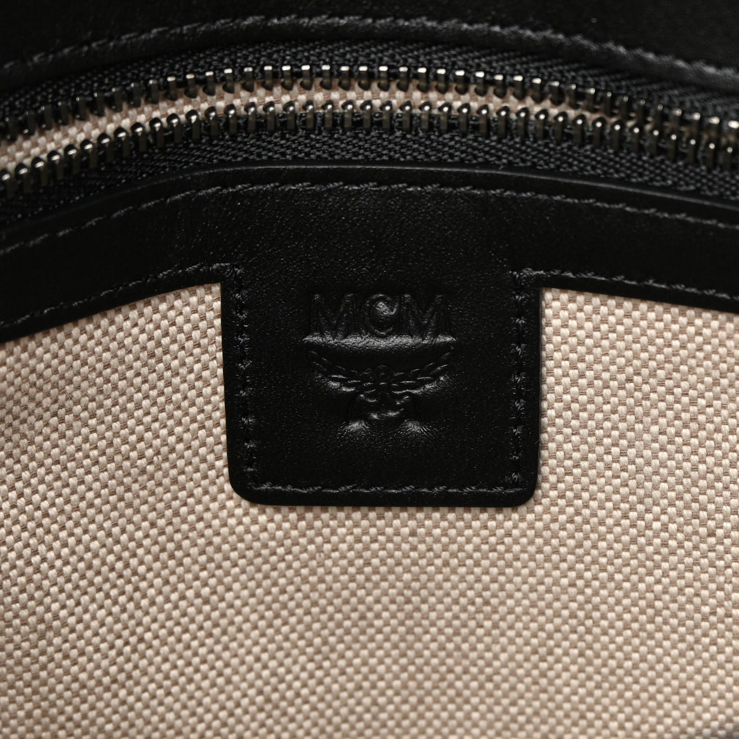 Canvas Nappa Cubic Monogram Millie Crossbody Black White