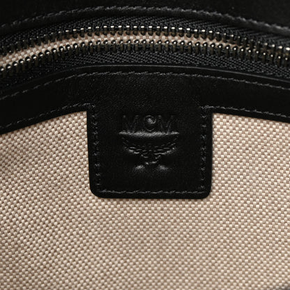 MCM Canvas Nappa Cubic Monogram Millie Crossbody Black White 6 of 13