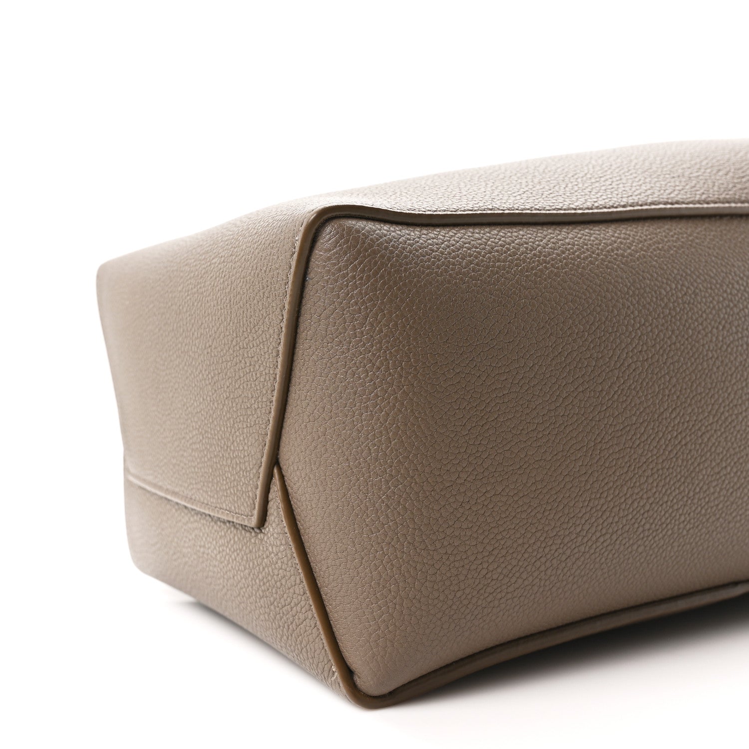 Celine Soft Grained Calfskin Small Sangle Bucket Bag Taupe 1819919