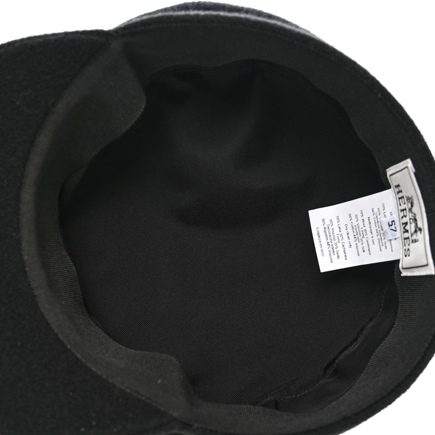 Wool Cashmere Cap 57 Black
