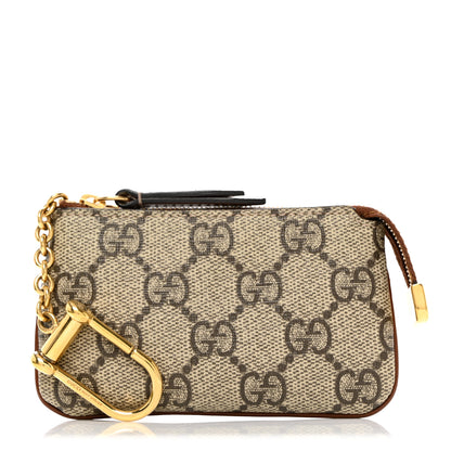 Gucci GG Supreme Monogram Key Case Brown 1 of 8