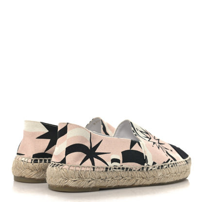 Chanel Fabric CC Espadrilles 38 Pink White Black 5 of 10