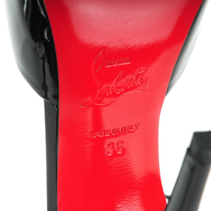 Christian Louboutin Patent Claudia 120 Pumps 36 Black 6 of 7