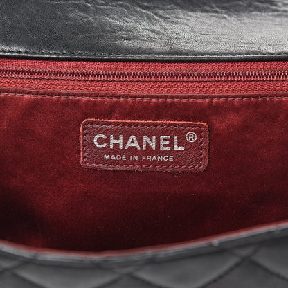 Chanel Lambskin Quilted Medium Leo Lion Flap Clutch Black 6 of 13