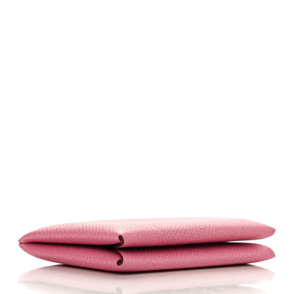 Hermes Epsom Calvi Card Case 5P Pink 4 of 9