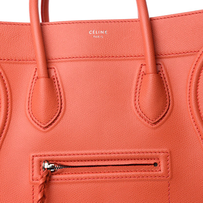 Celine Grained Calfskin Medium Phantom Luggage Coral 12 of 12