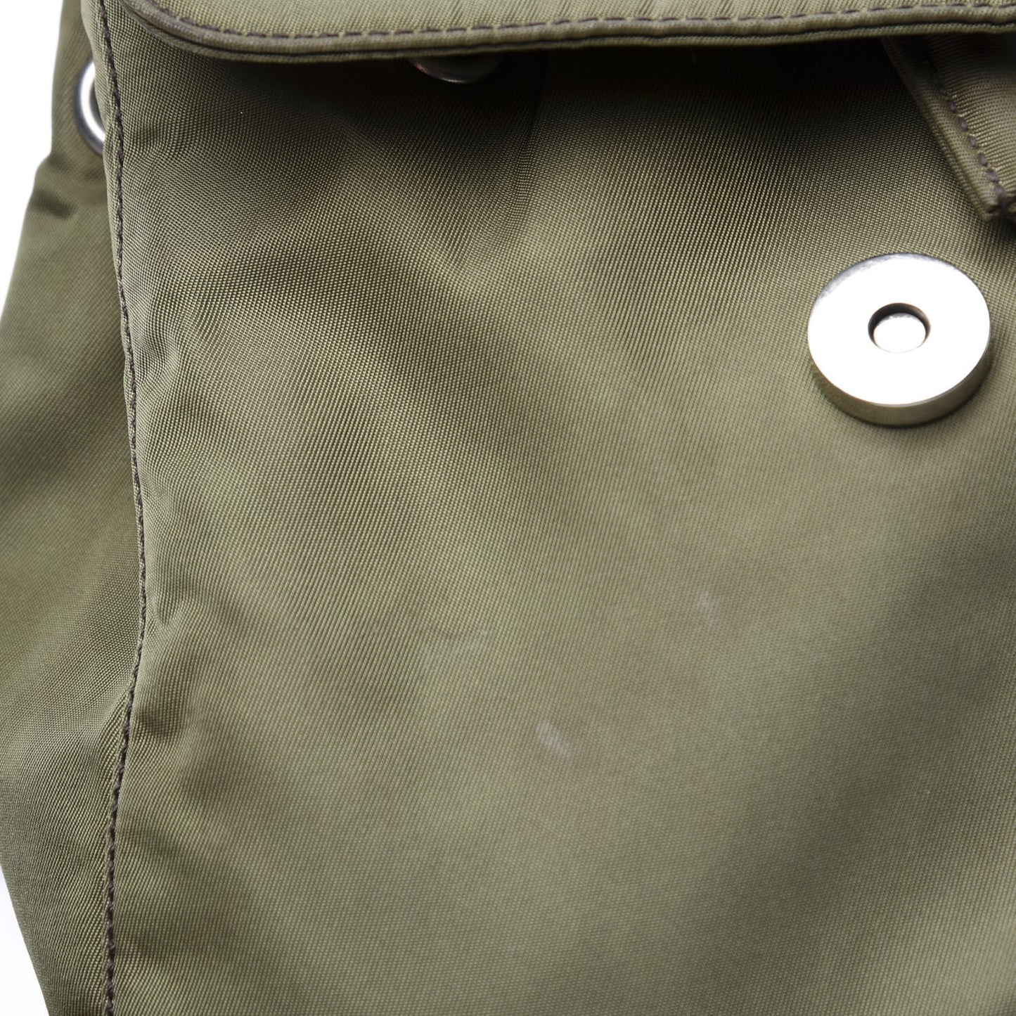 Nylon Vela Mini Cinch Backpack Green