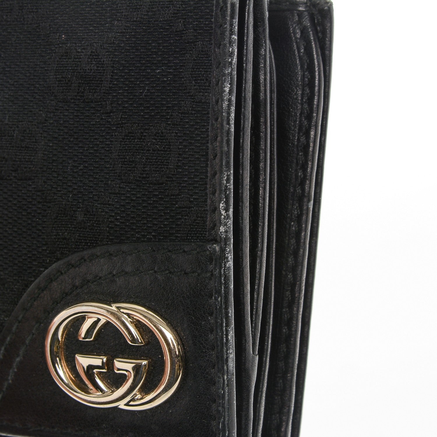 Gucci Monogram New Britt French Wallet Black 5 of 7