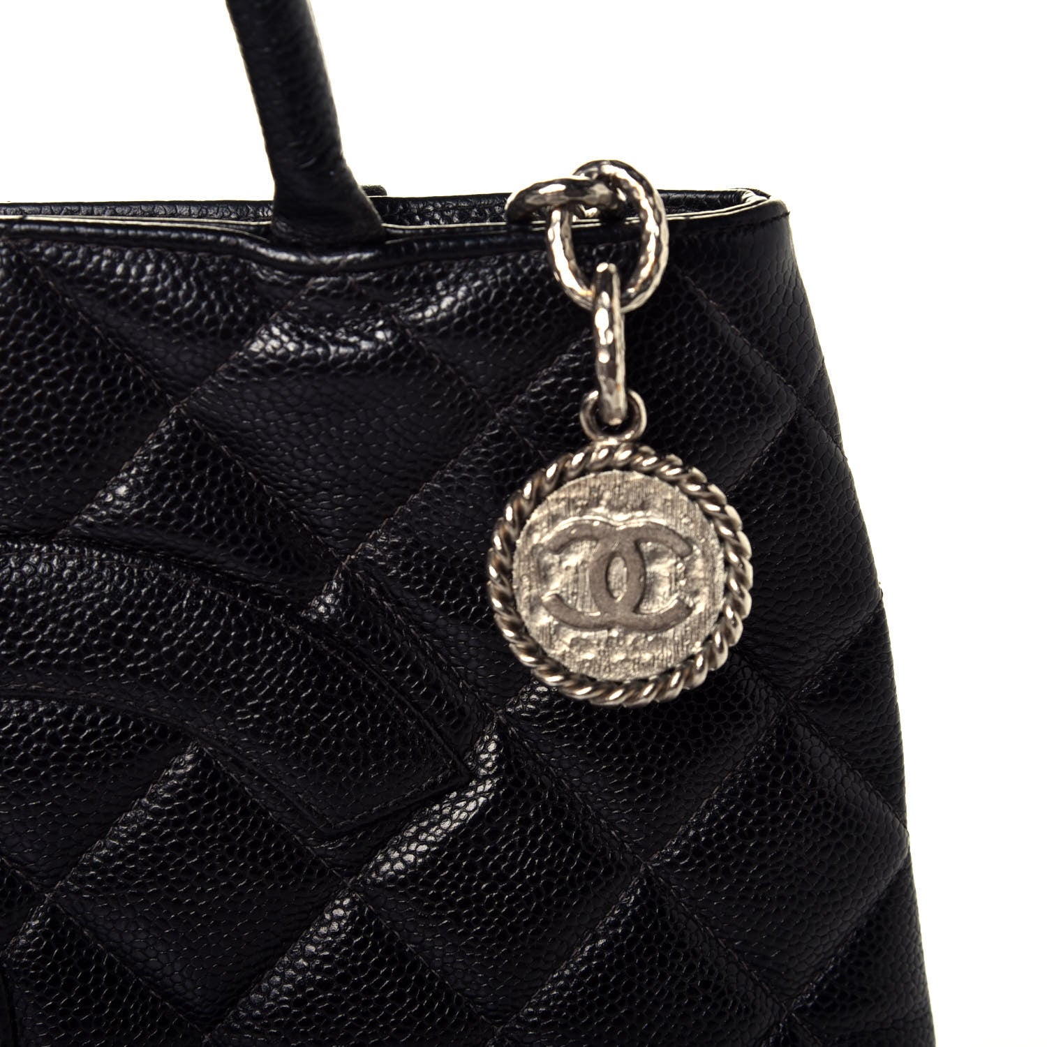 Chanel Caviar Quilted Medallion Tote Black 9 of 10