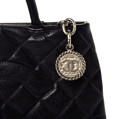 Chanel Caviar Quilted Medallion Tote Black 9 of 10
