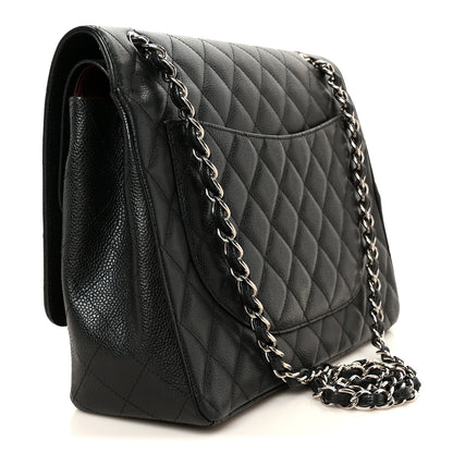 Chanel Caviar Quilted Maxi Double Flap Black 3 of 11