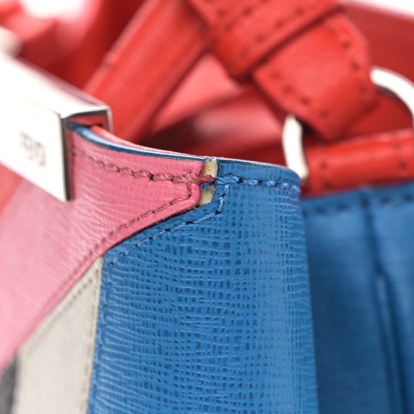 Vitello Elite Monster Petite 2Jours Tote Blue Royal Papavero Multicolor