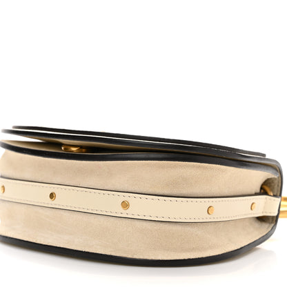 Chloe Calfskin Suede Small Nile Bracelet Bag Off White 9 of 9