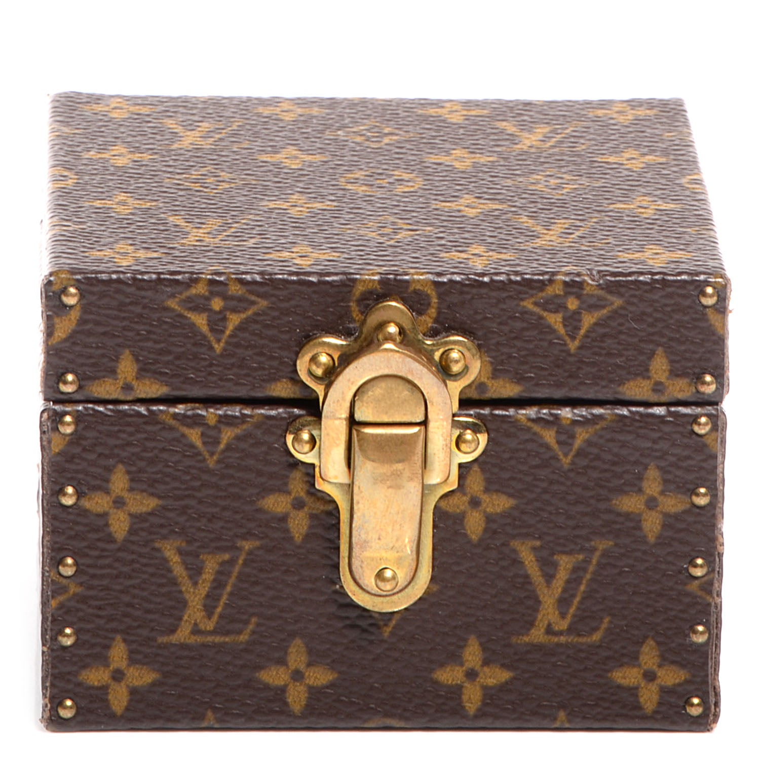 Louis Vuitton モノグラム ボックス Louis Vuitton Monogram Ring Box Mini Trunk Case 73839 – FASHIONPHILE