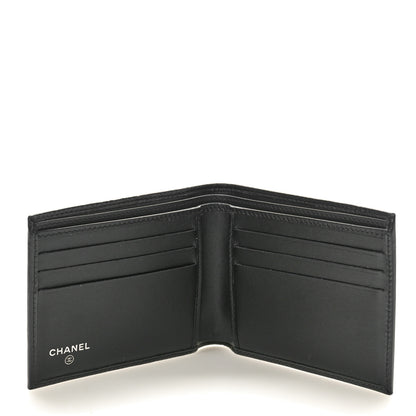 Chanel Calfskin Quilted Mens Small Pour Monsieur Wallet Black 5 of 9