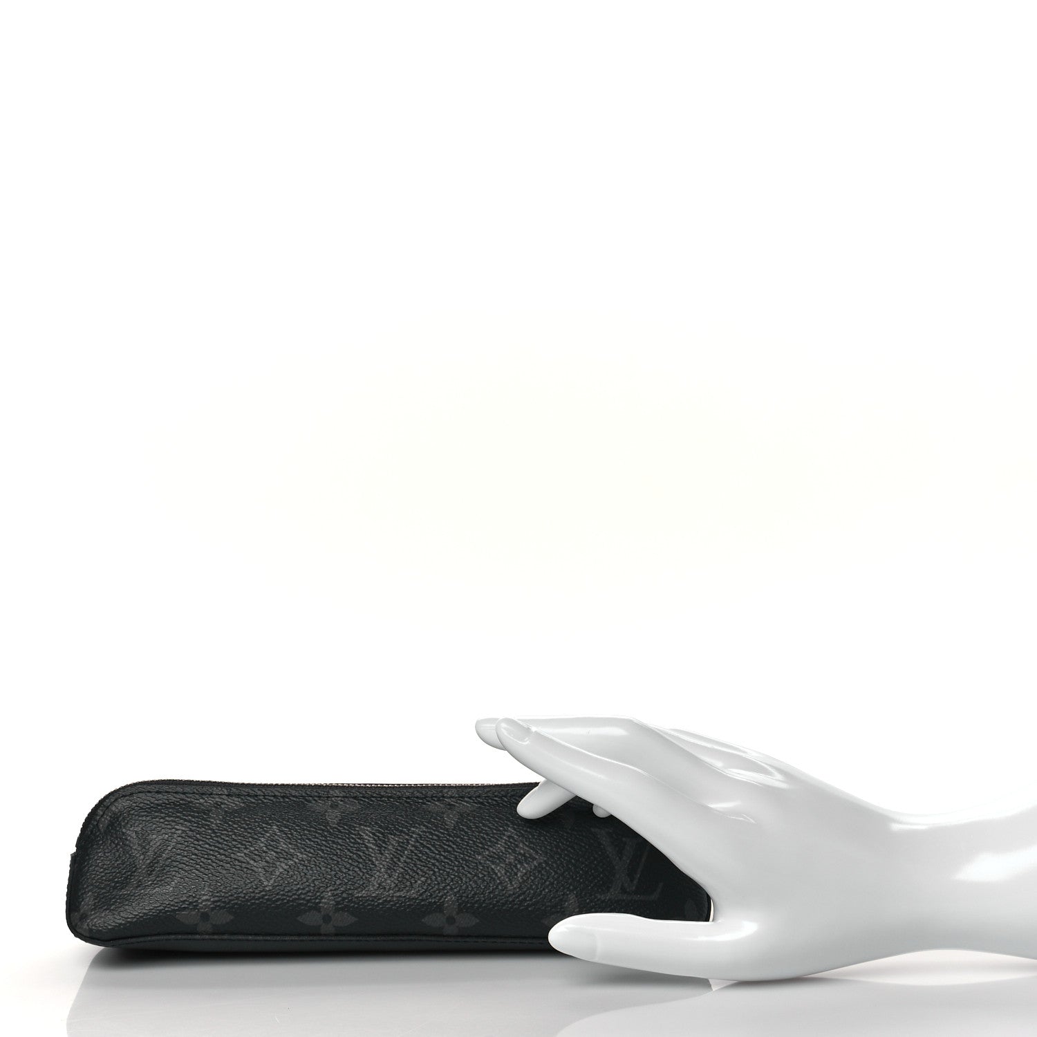 Louis Vuitton Monogram Eclipse Elizabeth Pencil Pouch Black 2 of 10