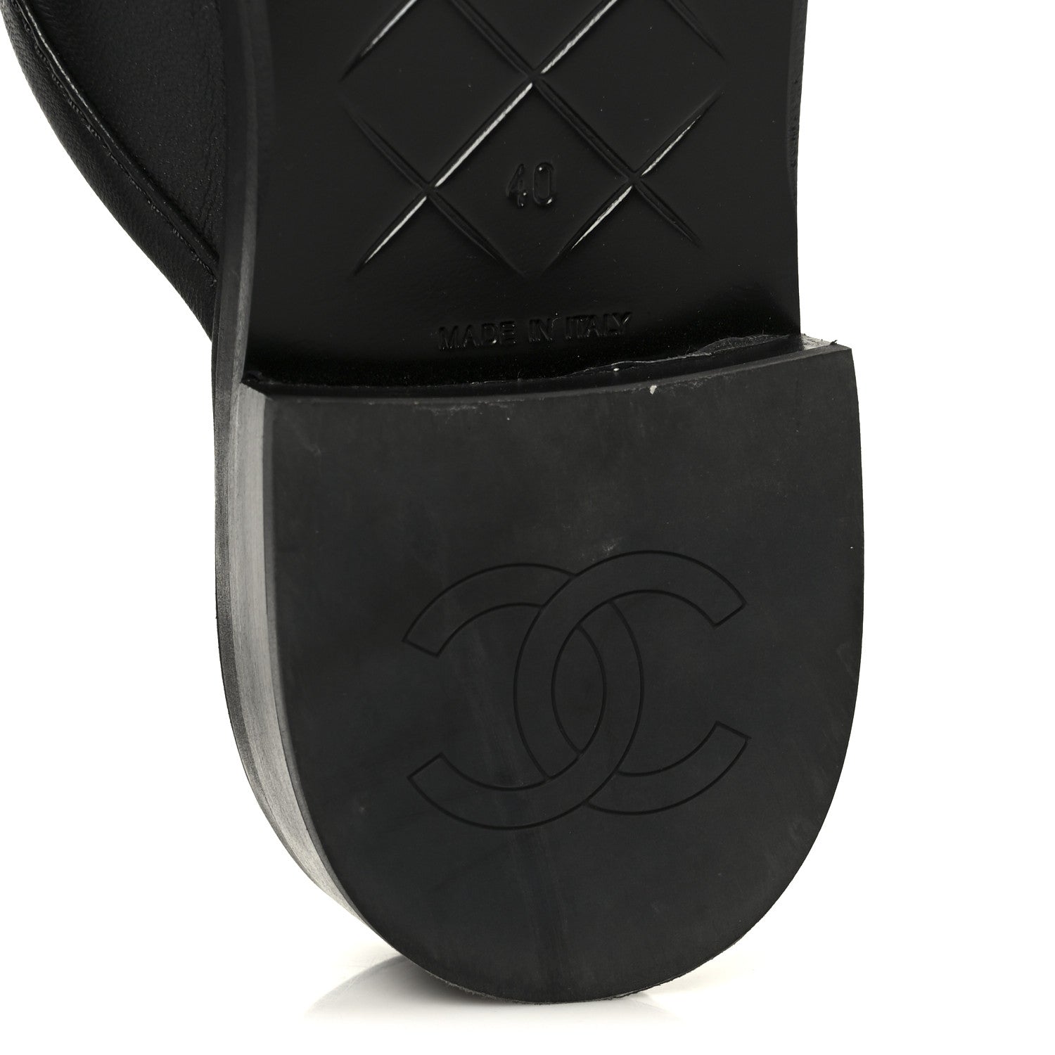 Chanel Lambskin Quilted CC Turnlock Mules 40 Black 8 of 11