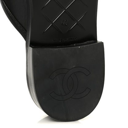 Chanel Lambskin Quilted CC Turnlock Mules 40 Black 8 of 11