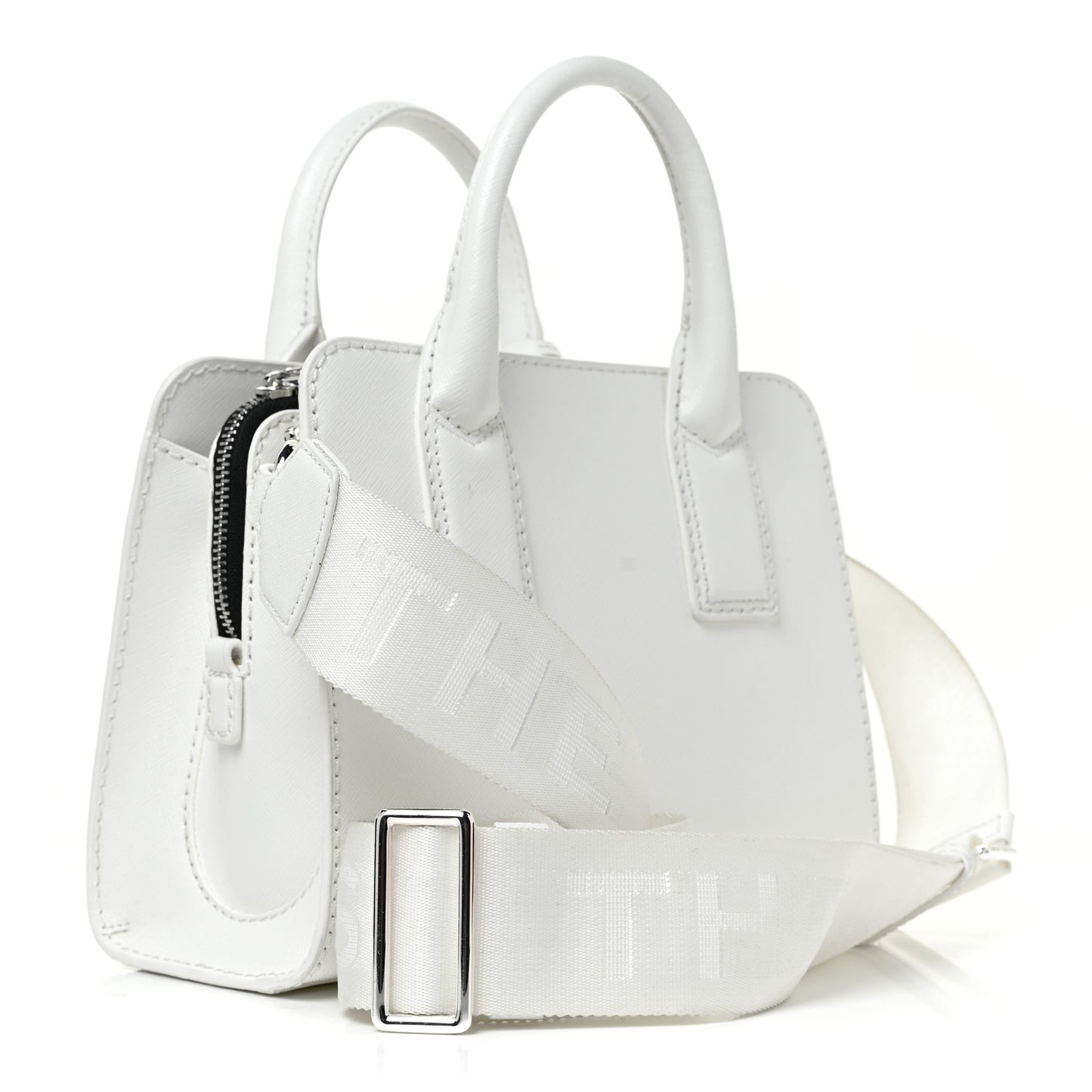 Saffiano Little Big Shot Tote White