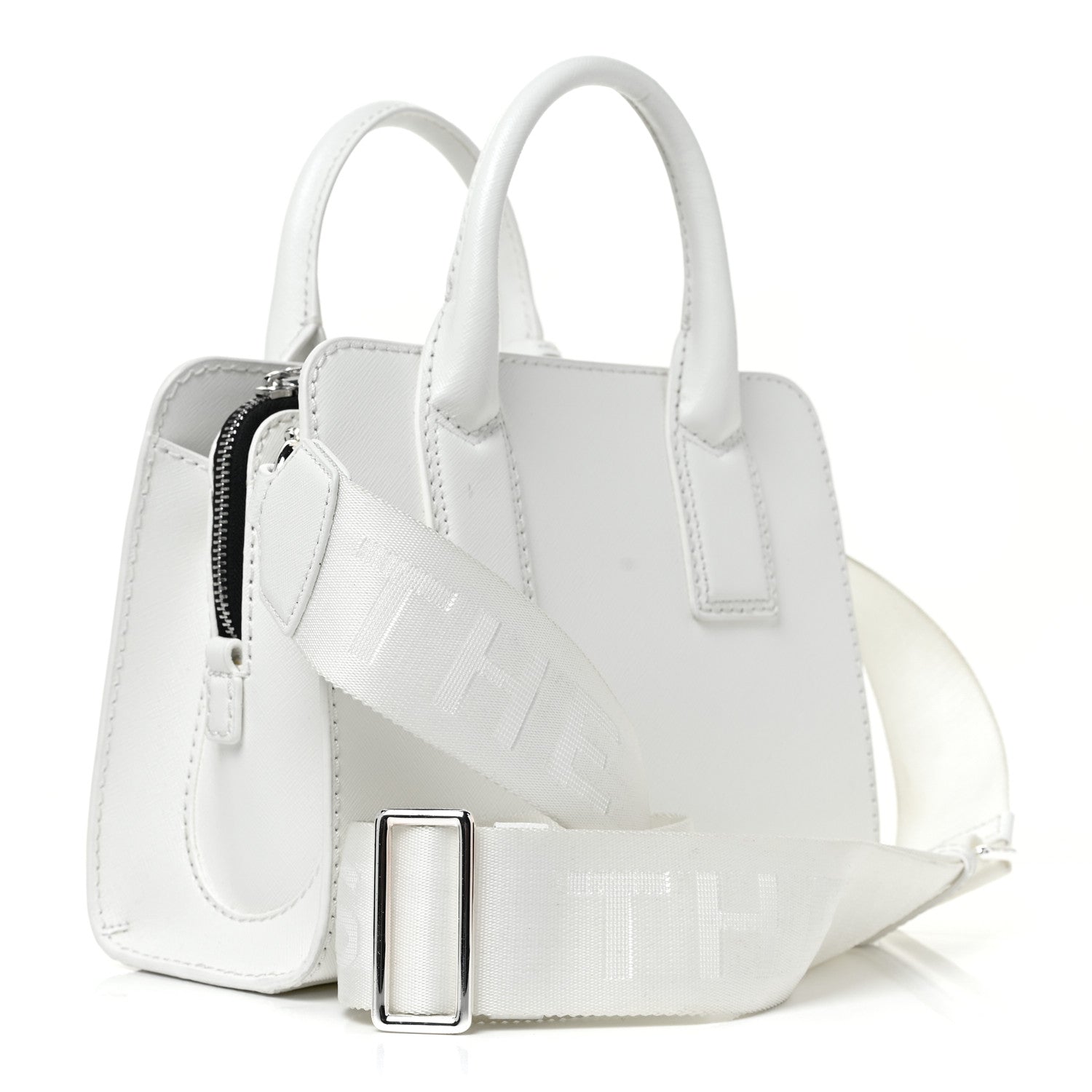 Marc Jacobs Saffiano Little Big Shot Tote White 3 of 10