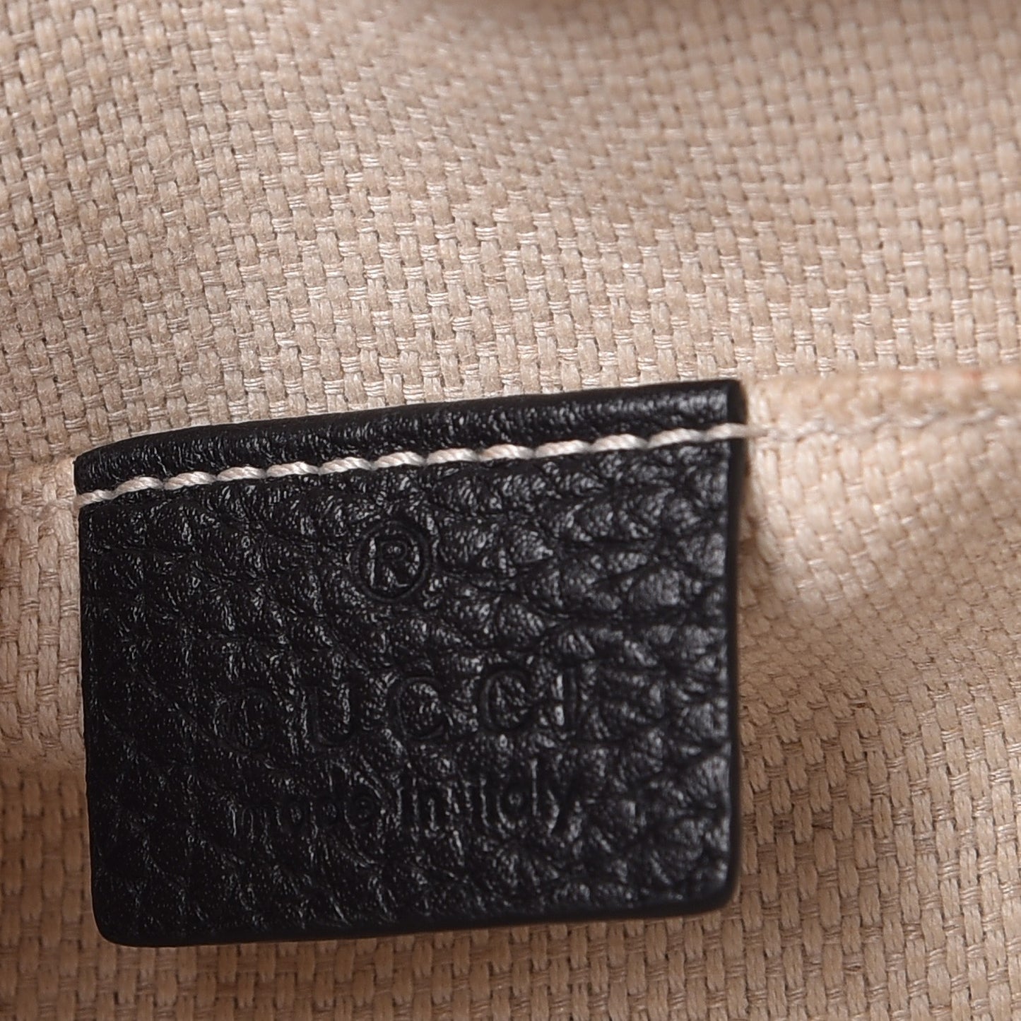 Pebbled Calfskin Small Soho Disco Bag Black