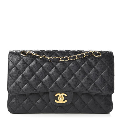 Chanel Caviar Quilted Medium Double Flap Black 1 of 11