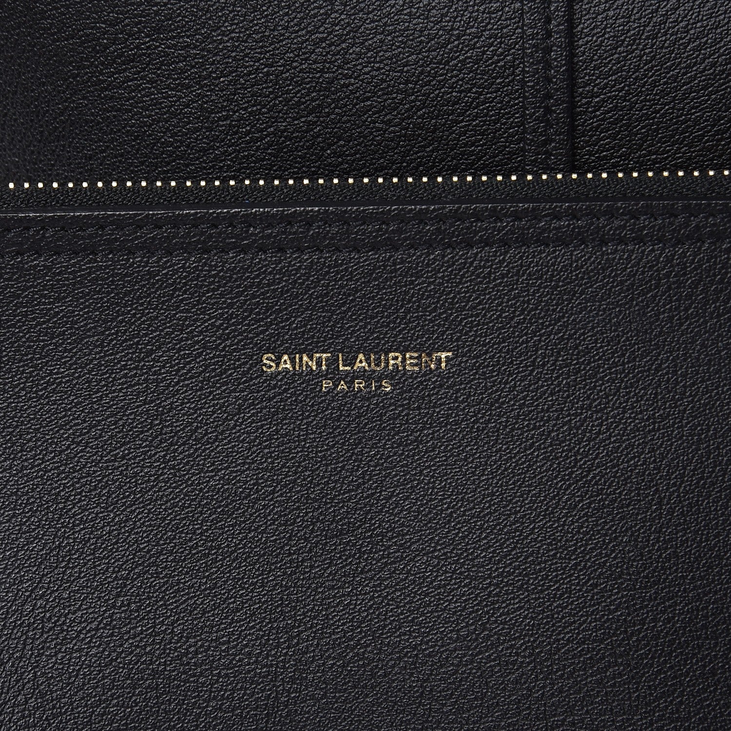 Saint Laurent Calfskin Large Shopping Tote Black 10 of 11