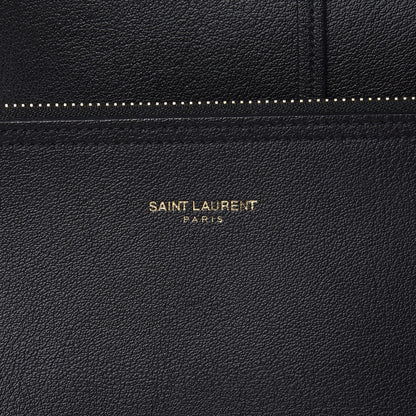 Saint Laurent Calfskin Large Shopping Tote Black 10 of 11
