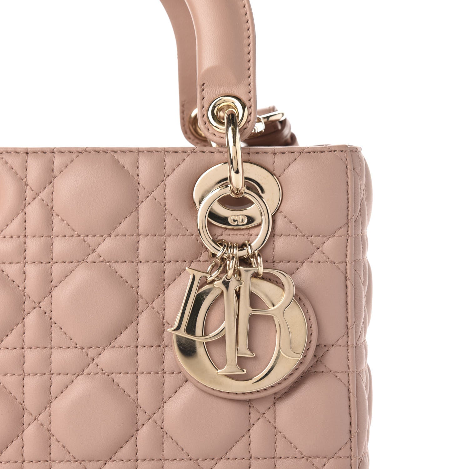 Christian Dior Lambskin Cannage Small My ABCDior Lady Dior Blush Powder 13 of 13