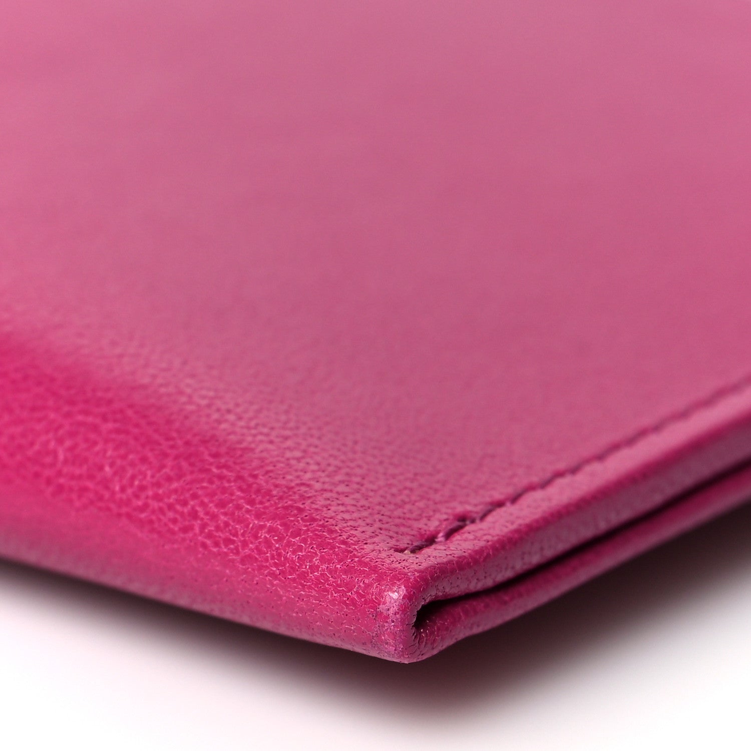 Chanel Calfskin Timeless CC Zip Pouch Fuchsia 11 of 11