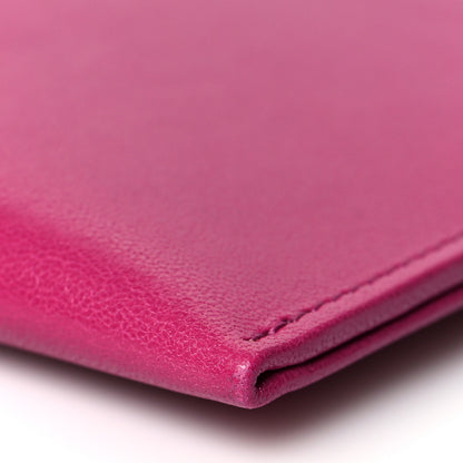 Chanel Calfskin Timeless CC Zip Pouch Fuchsia 11 of 11