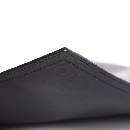 Givenchy Textured Coated Canvas Madonna Print Large Cosmetic Pouch Black 8 of 12