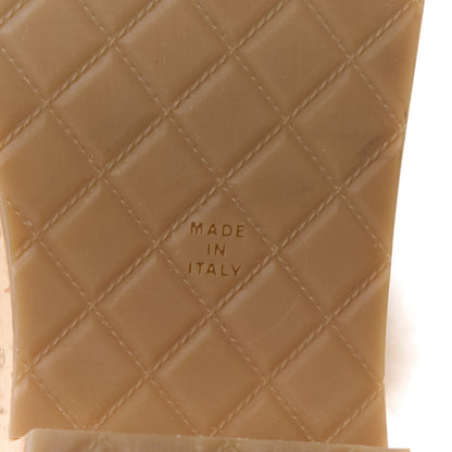 Chanel Suede Calfskin Shearling Turn Lock Clogs 39 Brown 6 of 9