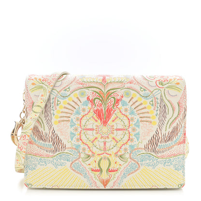 Christian Dior Calfskin Printed Dior In Lights Lady Dior 2-In-1 Pouch Latte Multicolor 1 of 10