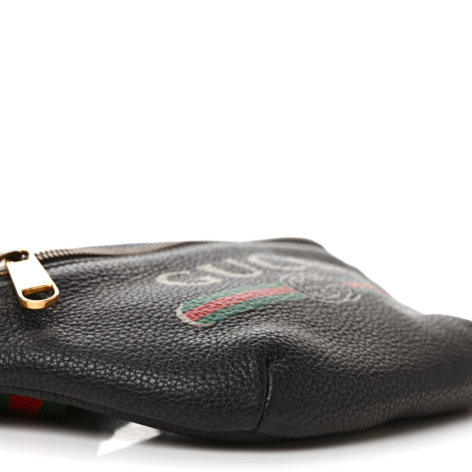 Gucci Grained Calfskin Small Logo Belt Bag Black 8 of 9