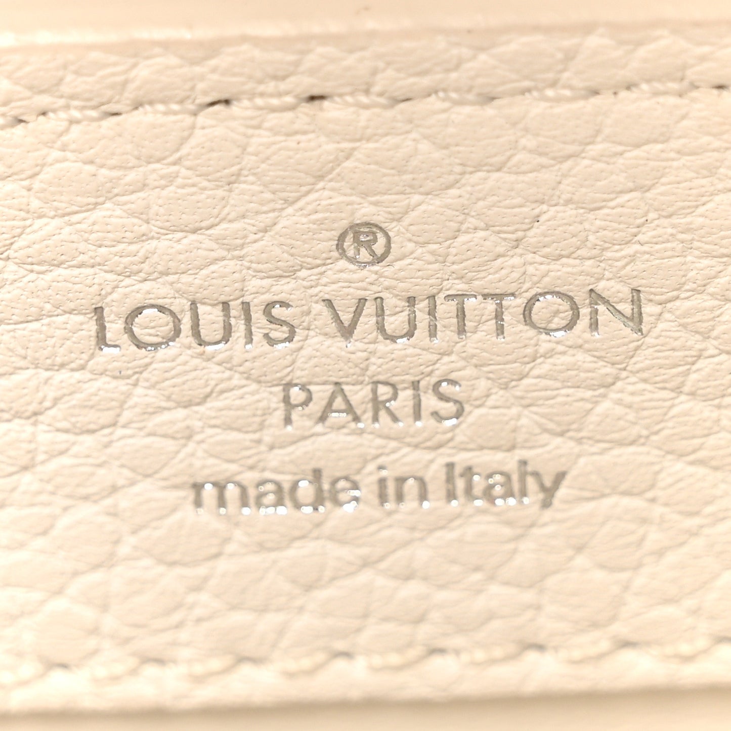 Taurillon Mini Capucines Monochrome  White