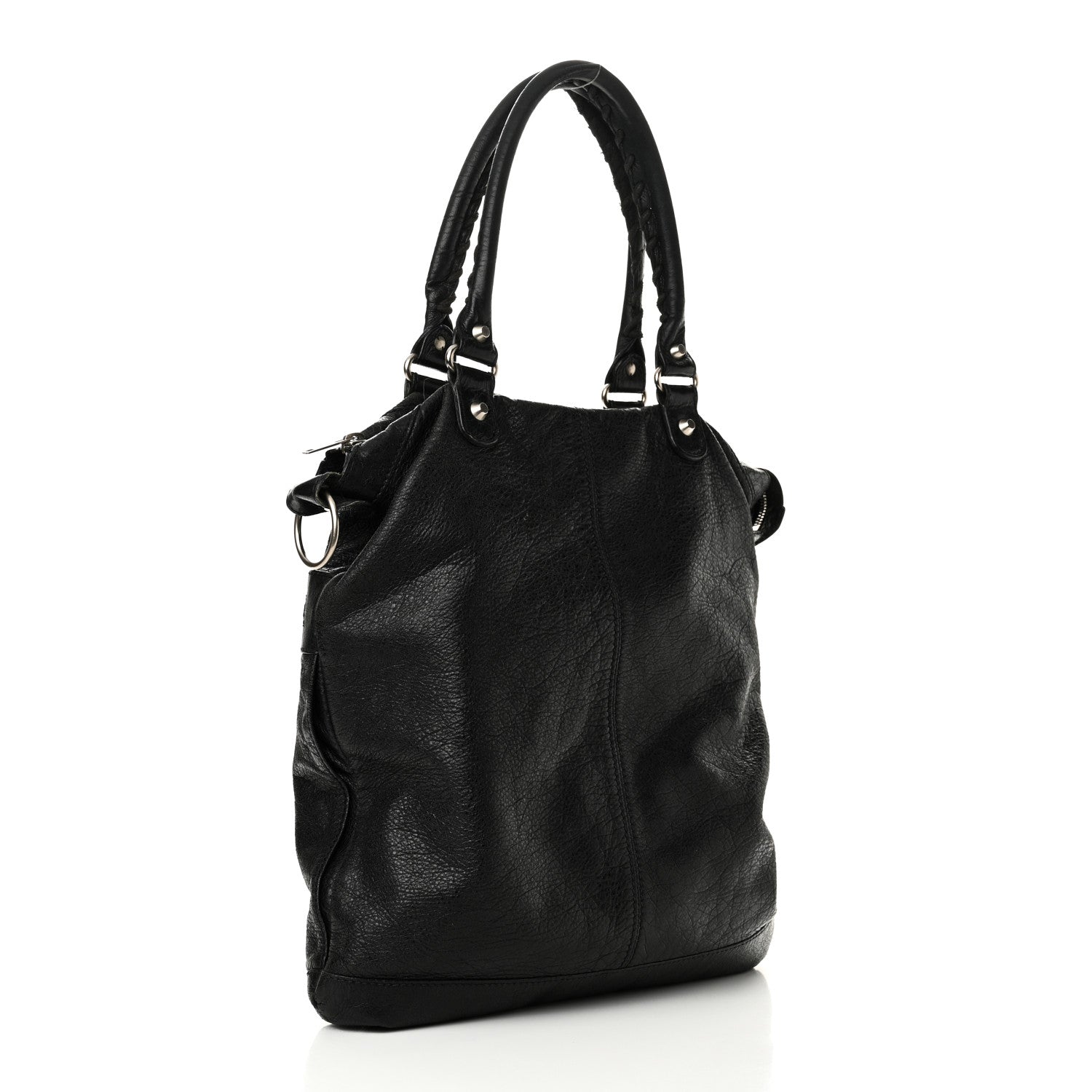 バッグ BALENCIAGA AGNEAU MINI FOLDER TOTE BAG Balenciaga Agneau Classic Hardware Square Tote Black 1739757