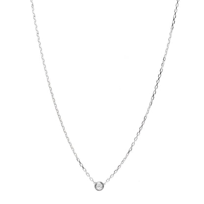Cartier 18K White Gold Diamond SM D'Amour Pendant Necklace 1 of 5
