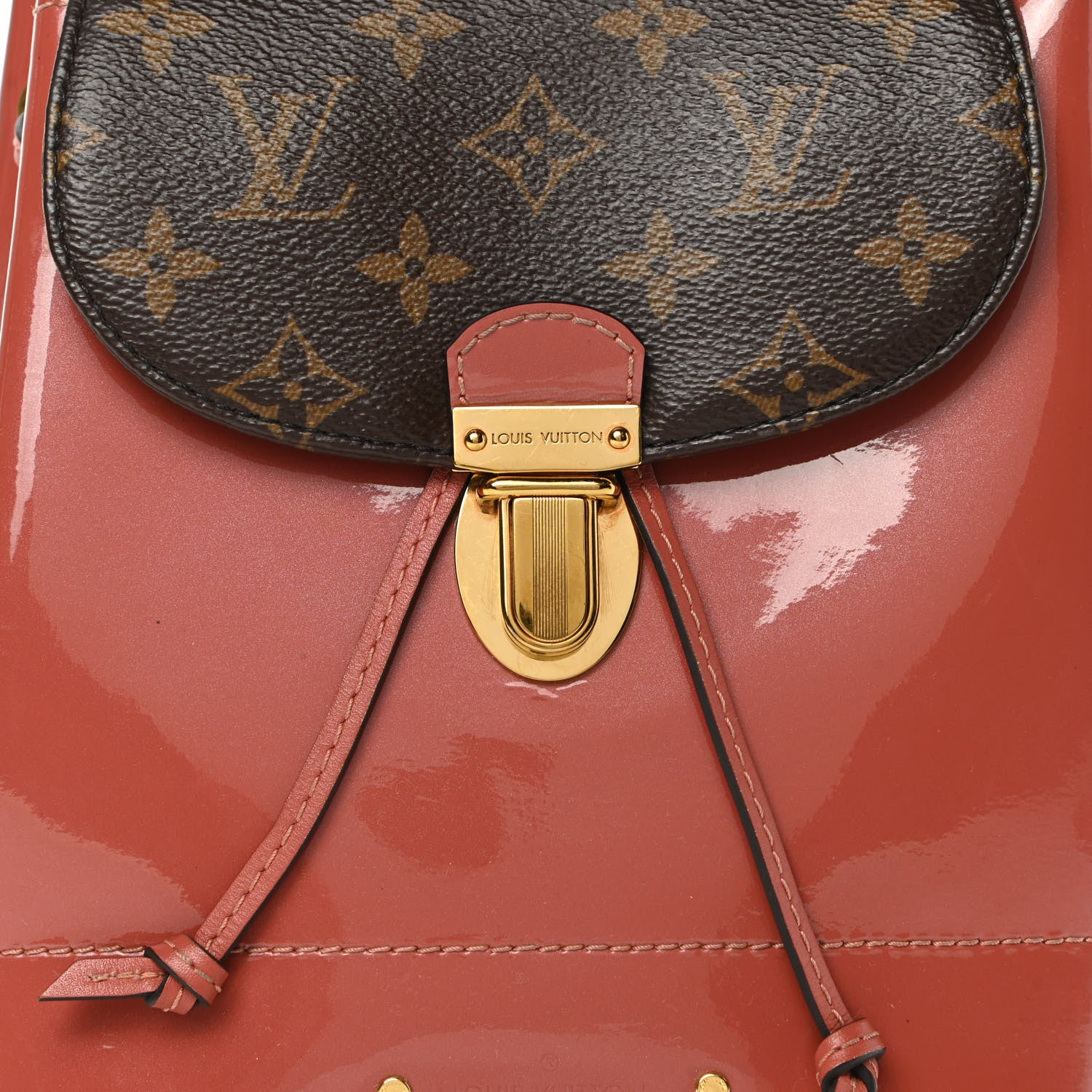 Louis Vuitton Patent Monogram Hot Springs Backpack Vieux Rose 8 of 16