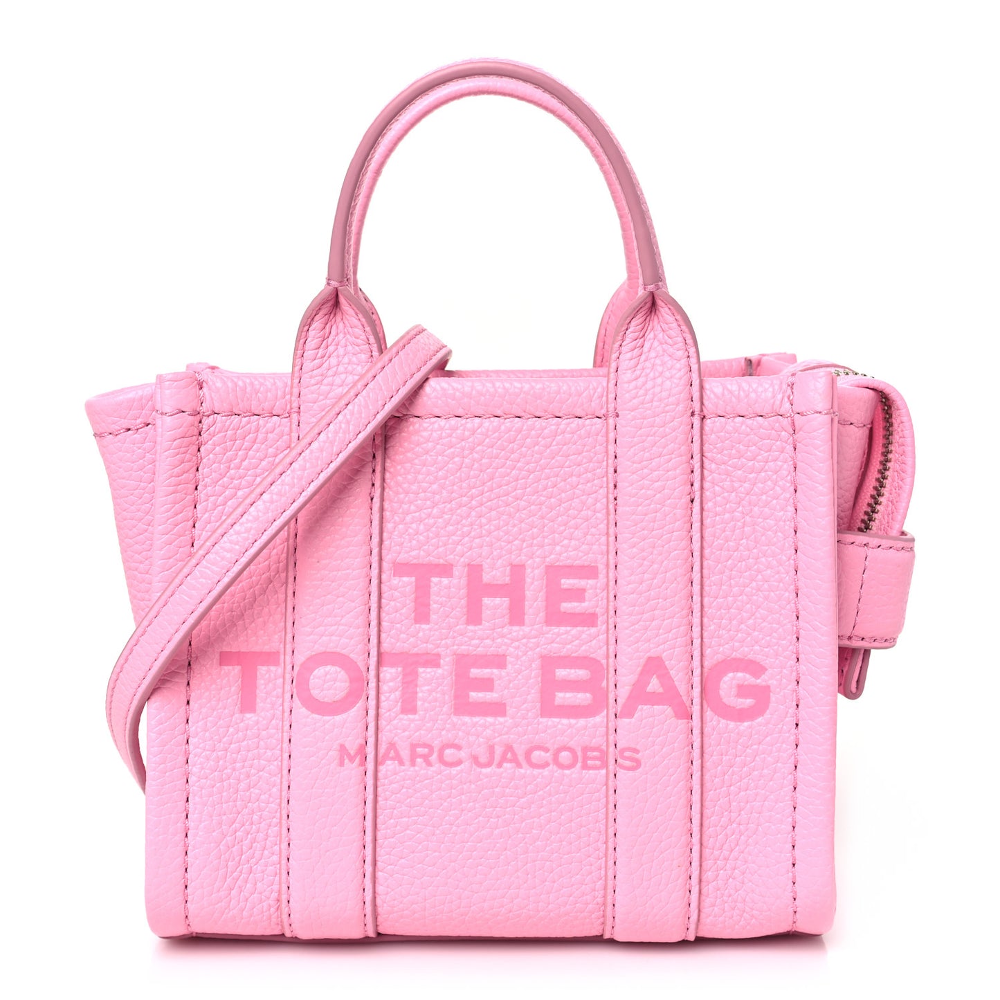 Grained Calfskin Micro The Tote Bag Pink