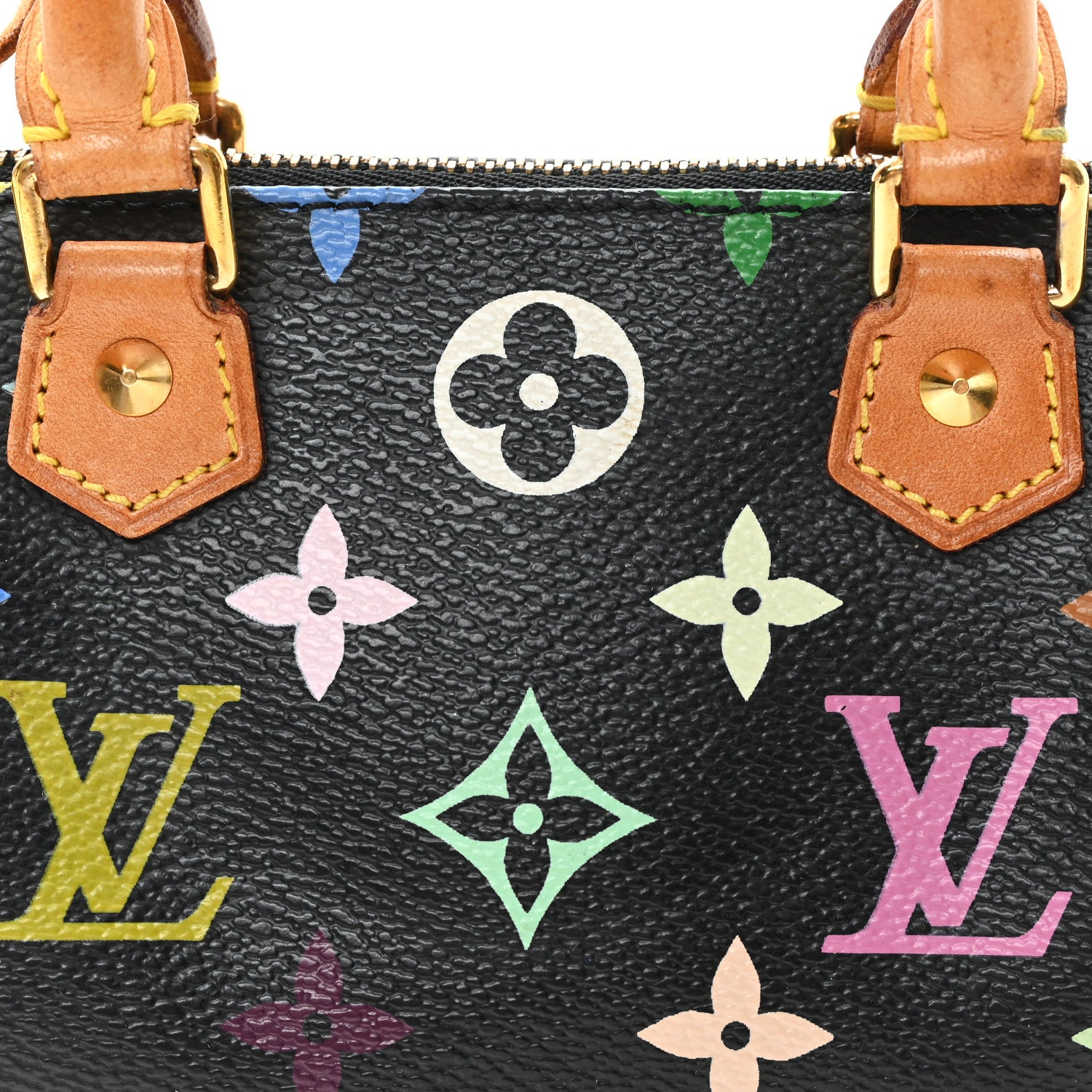 Louis Vuitton Monogram Multicolor Mini Sac HL Speedy Black 7 of 10