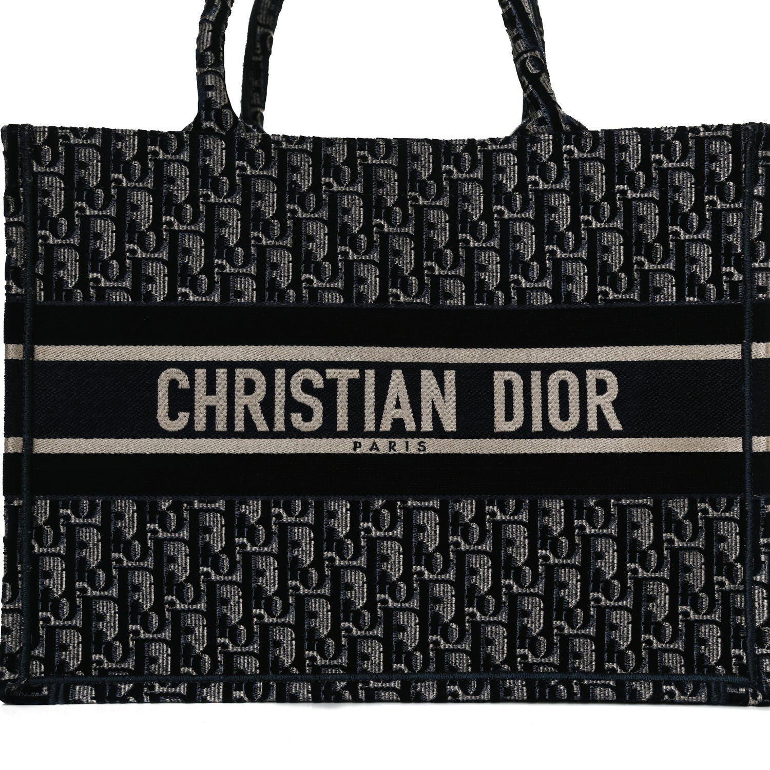 Christian Dior Oblique Velvet Medium Book Tote Blue Multicolor 8 of 11