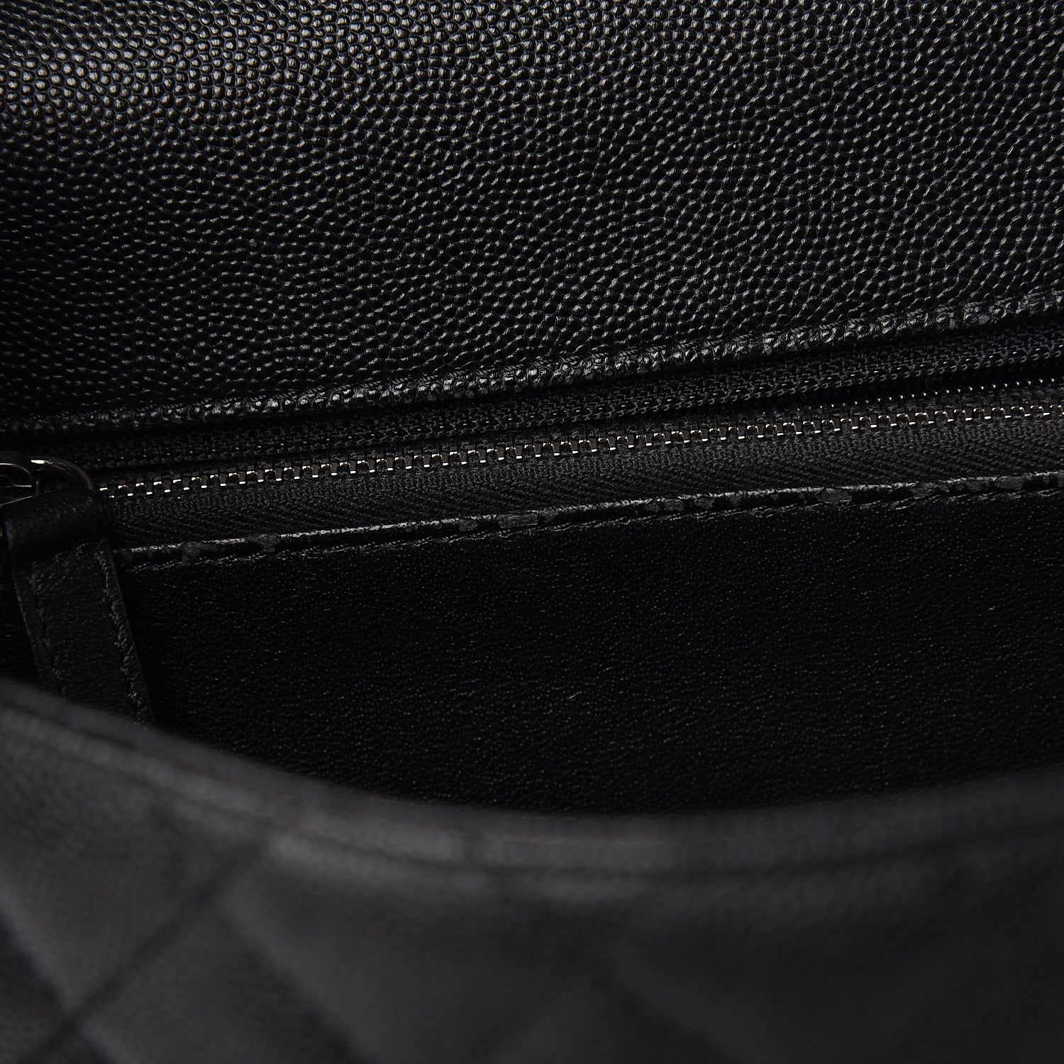 Chanel Caviar Lizard Quilted Large Coco Handle Flap Black 7 of 11