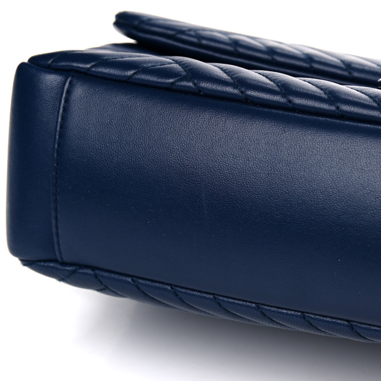 Chanel Lambskin Quilted Large CC Crossing Flap Navy 11 of 14