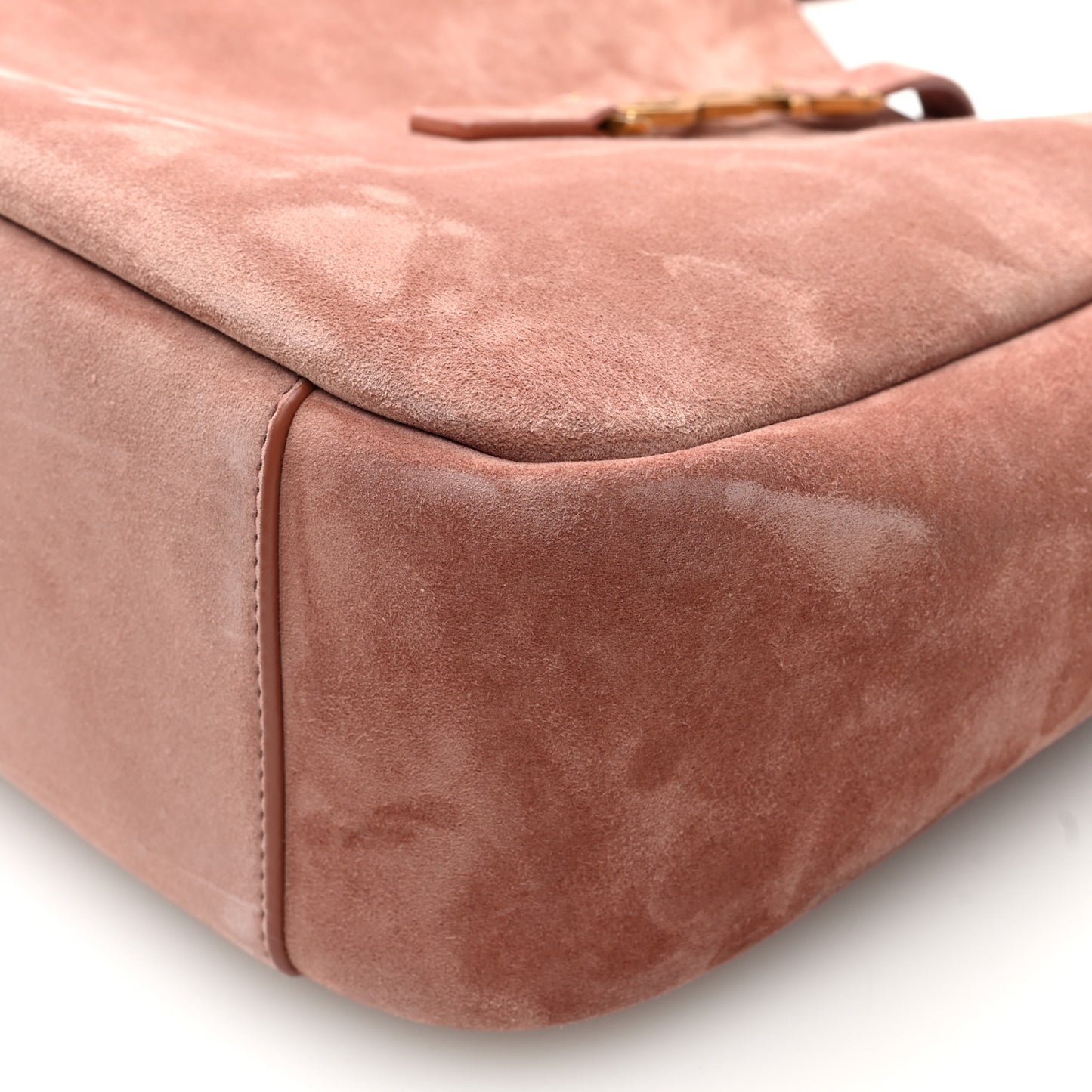 Suede Calfskin Small Le 5 A 7 Soft Hobo  Barely Pink